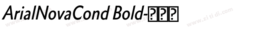 ArialNovaCond Bold字体转换